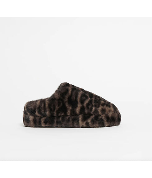 Misha Slipper - Dark Leopard